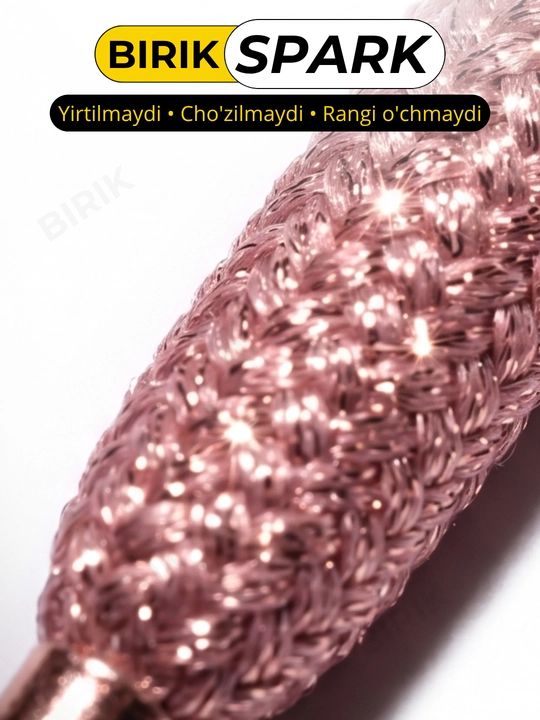 BIRIK SPARK Dumaloq metallik lyureks bog'ich 5mm yaltiroq krossovka 120 sm