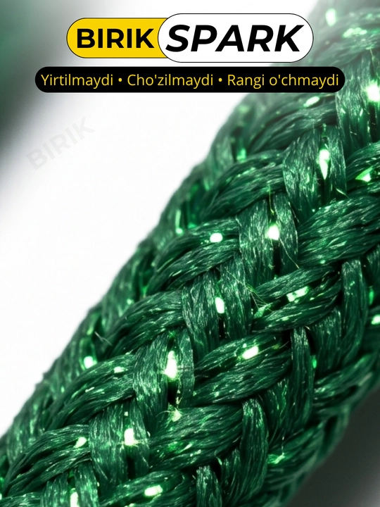 BIRIK SPARK Dumaloq metallik lyureks bog'ich 5mm yaltiroq krossovka 120 sm