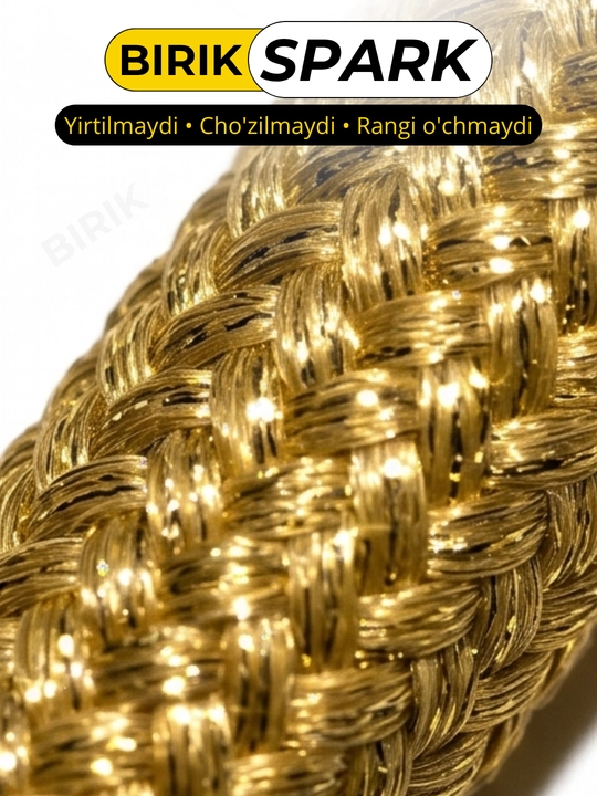 BIRIK SPARK Dumaloq metallik lyureks bog'ich 5mm yaltiroq krossovka 120 sm