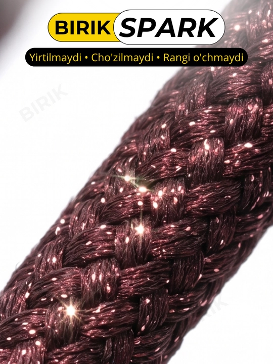 BIRIK SPARK Dumaloq metallik lyureks bog'ich 5mm yaltiroq krossovka 120 sm