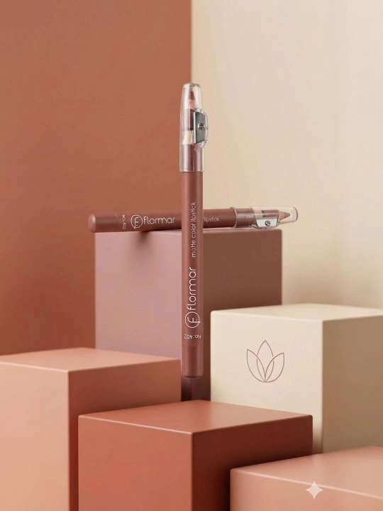 Flormar Matte Color Lipstick lab qalami, o'tkirlagichli (tochilka), No:402 - 