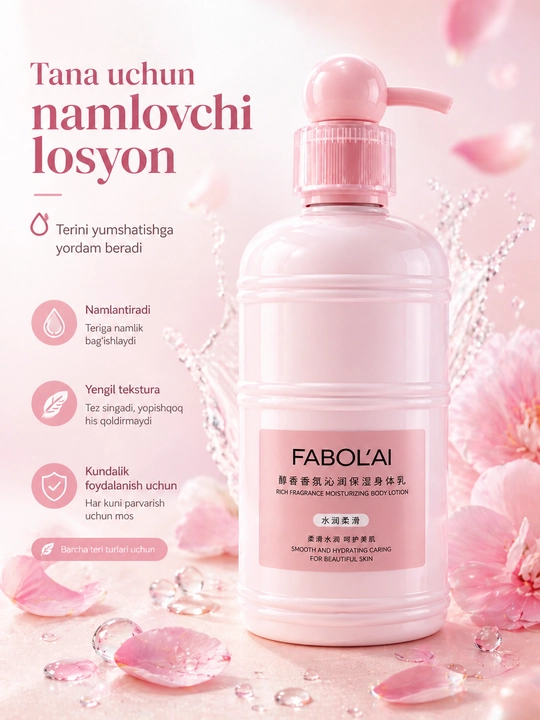 FABOLAI namlovchi tana losyoni 500 ml