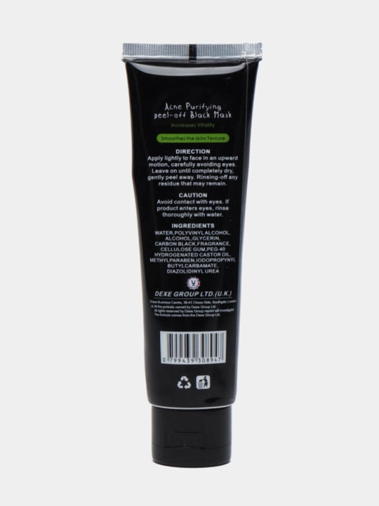 Dexe Black Mask tozalovchi qora niqobi, yuz uchun piling, 120 g