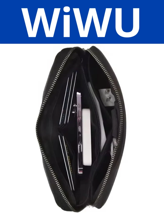 WIWU Alpha Fingerprint Lock Clutch Bag-Премиум клатч с замком по отпечатку пальца