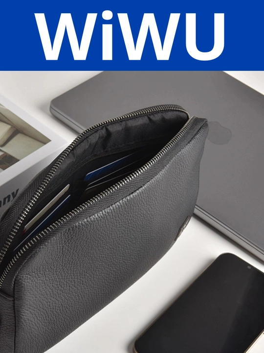 WIWU Alpha Fingerprint Lock Clutch Bag-Премиум клатч с замком по отпечатку пальца