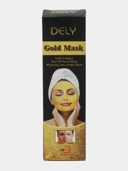 Маска для лица Dexe Black и Gold, очищающая и увлажняющая, 120 г