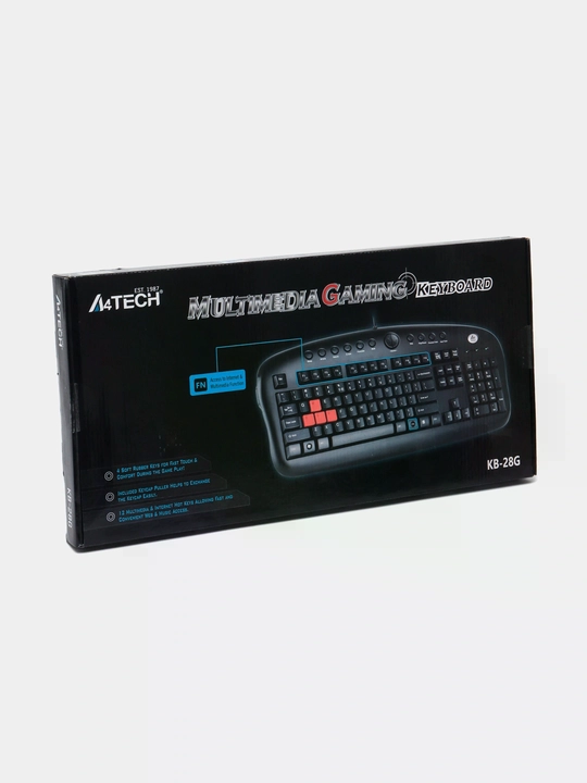Игровая клавиатура A4TECH KB-28G USB проводная gaming keyboard черная