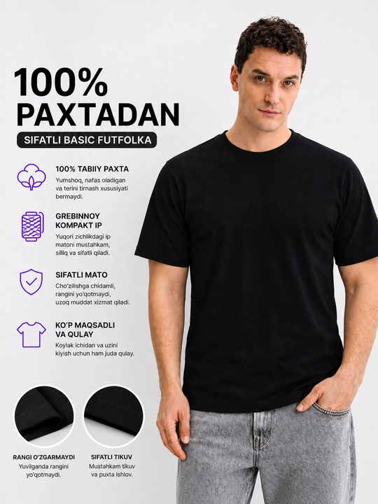 Futbolkalar erkaklar uchun, erkaklar fudbolkasi, bir xil rangdagi futbolkalar, 100% paxta - 