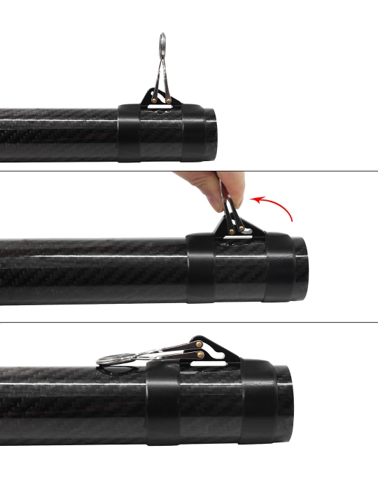 Portativ mini baliq ovlash qarmog‘i, ixcham cho‘ntak fishing rod komplekti