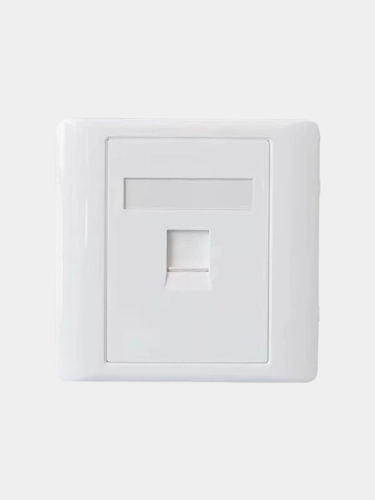 Cat 5e oralgan juftlik ornatilgan RJ45 kompyuter rozetkasi ichki o'rnatish bitta port