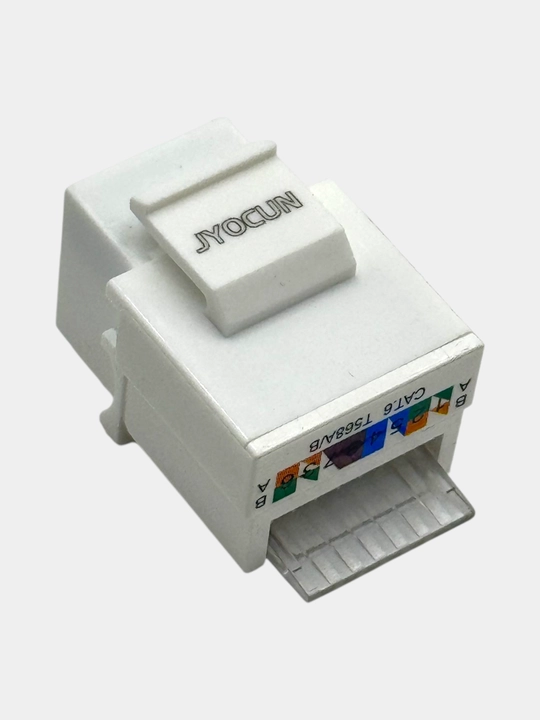 Cat 5e oralgan juftlik ornatilgan RJ45 kompyuter rozetkasi ichki o'rnatish bitta port