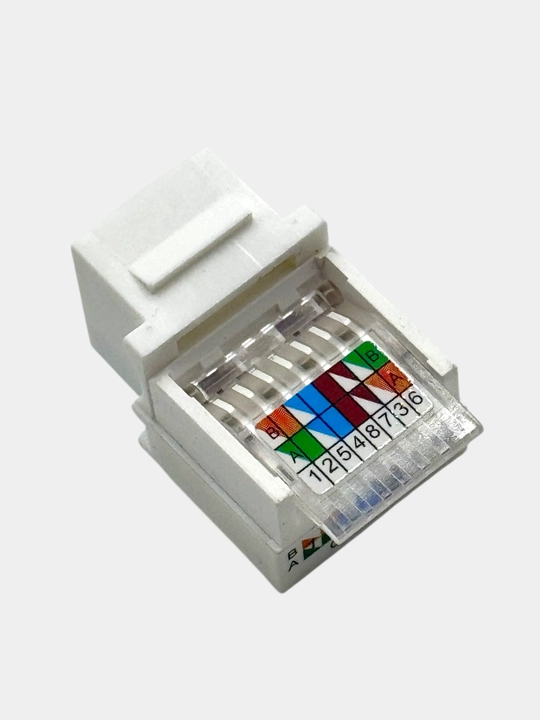 Cat 5e oralgan juftlik ornatilgan RJ45 kompyuter rozetkasi ichki o'rnatish bitta port