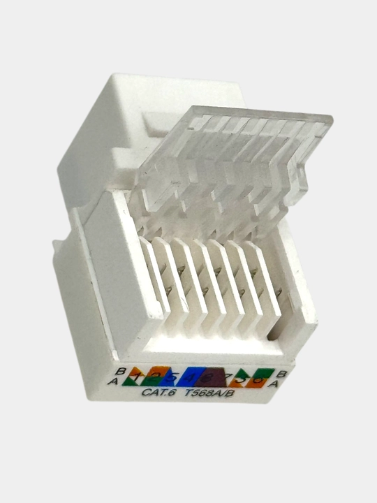 Cat 5e oralgan juftlik ornatilgan RJ45 kompyuter rozetkasi ichki o'rnatish bitta port
