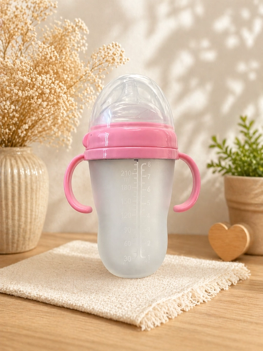 Silikon butilka, o‘g‘il va qiz bolalar uchun, 6 oylikdan boshlab, 250 ml - 