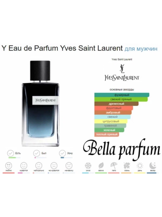 Yves Saint Laurent noyob va yangi erkaklar ifori, 100 ml