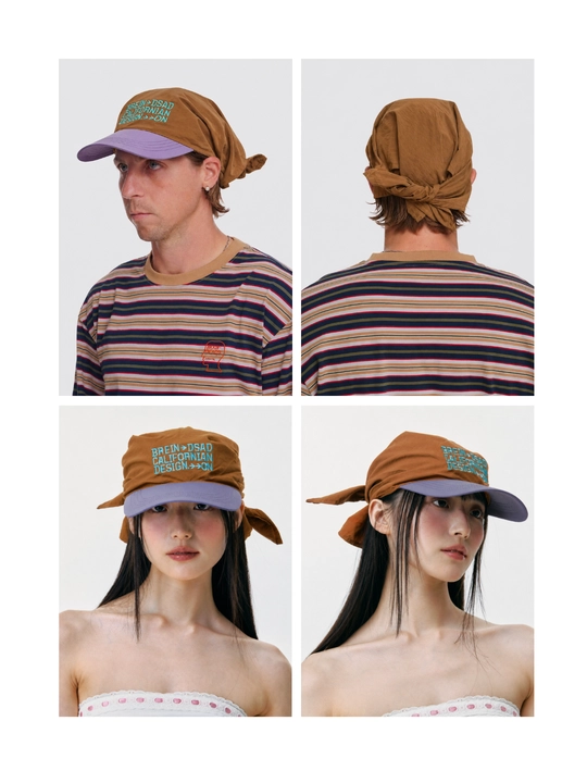 Kashtali bandana kepka (bandor, Hikage tie hat) – zamonaviy street uslub, unisex
