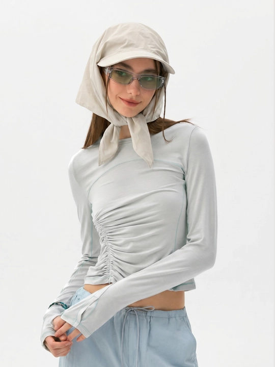 Bandana kepka (bandor, Hikage tie hat) – quyoshdan himoya, tez quriydigan, outdoor, unisex