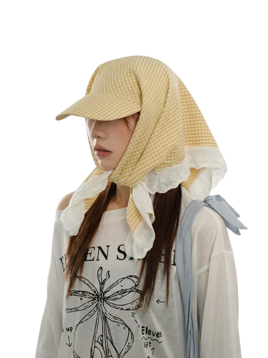 Krujvali bandana kepka (bandor, Hikage tie hat) – yengil, nafis uslub, quyoshdan himoya