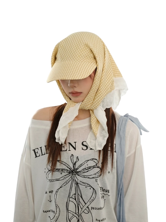Krujvali bandana kepka (bandor, Hikage tie hat) – yengil, nafis uslub, quyoshdan himoya