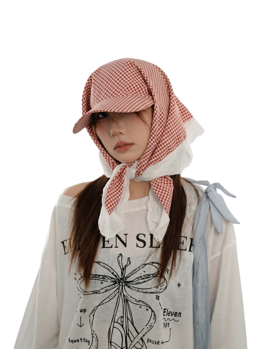 Krujvali bandana kepka (bandor, Hikage tie hat) – yengil, nafis uslub, quyoshdan himoya