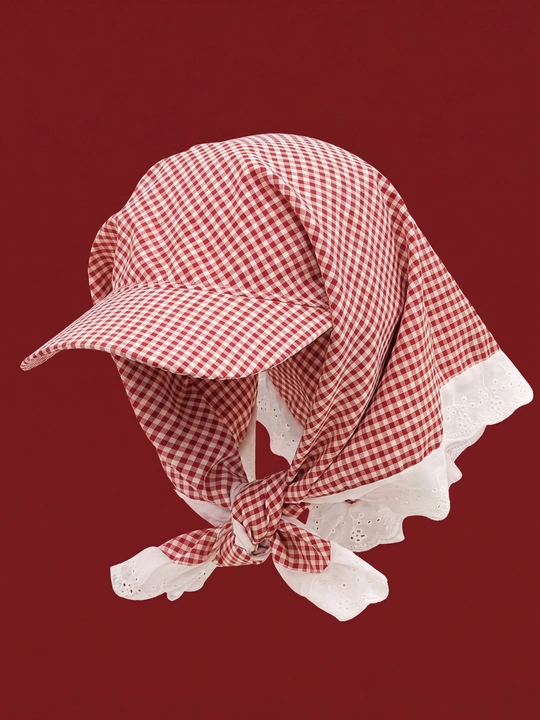 Krujvali bandana kepka (bandor, Hikage tie hat) – yengil, nafis uslub, quyoshdan himoya - 