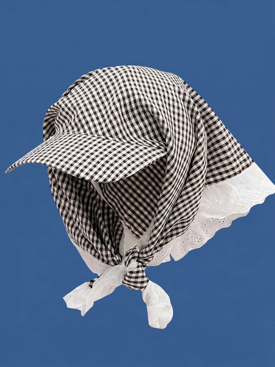 Krujvali bandana kepka (bandor, Hikage tie hat) – yengil, nafis uslub, quyoshdan himoya - 