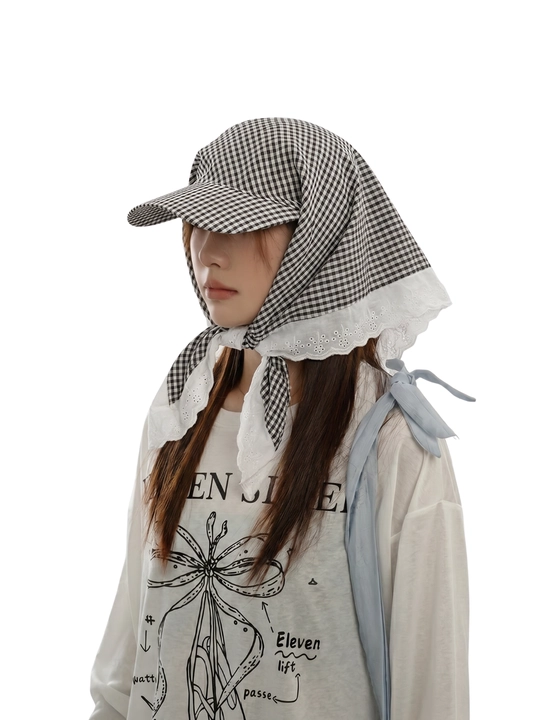 Krujvali bandana kepka (bandor, Hikage tie hat) – yengil, nafis uslub, quyoshdan himoya