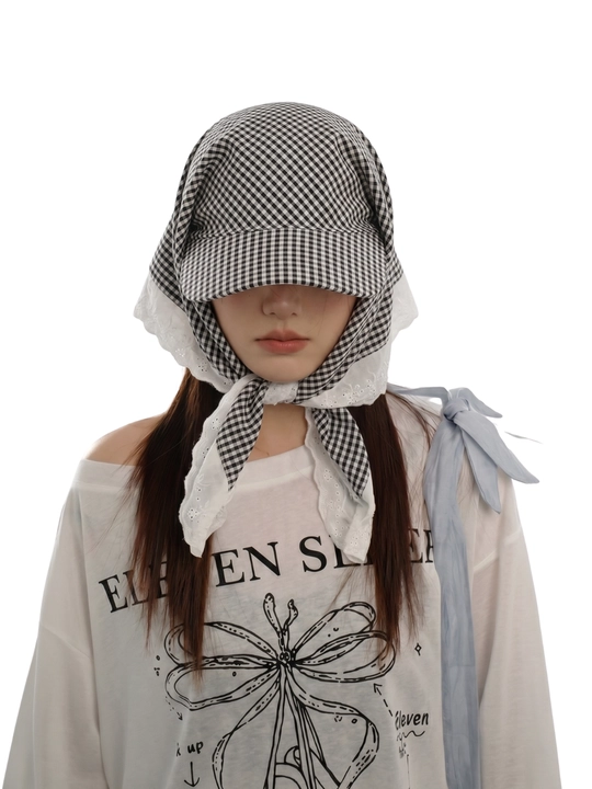 Krujvali bandana kepka (bandor, Hikage tie hat) – yengil, nafis uslub, quyoshdan himoya