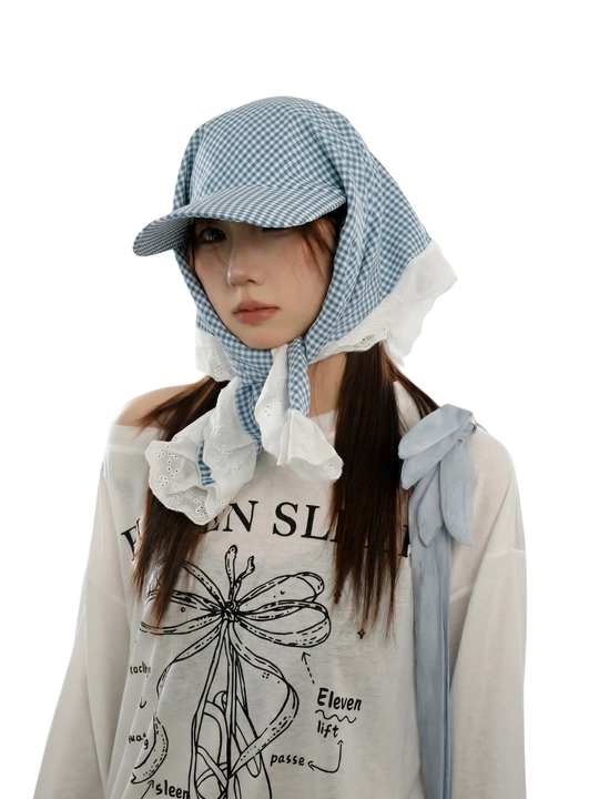 Krujvali bandana kepka (bandor, Hikage tie hat) – yengil, nafis uslub, quyoshdan himoya