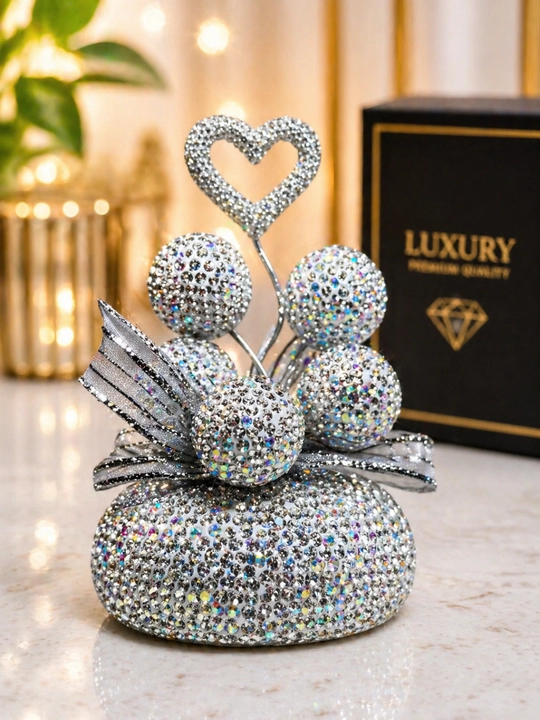 Освежитель воздуха для авто декор букет со стразами Diamond Heart Luxury подарок в машину
