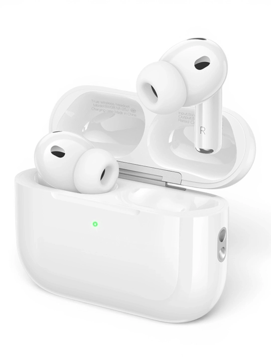 Simsiz naushnik Borofone BW98, TWS, BT 6.0, 4 soatgacha, keys 300 mAh, mikrofon, oq