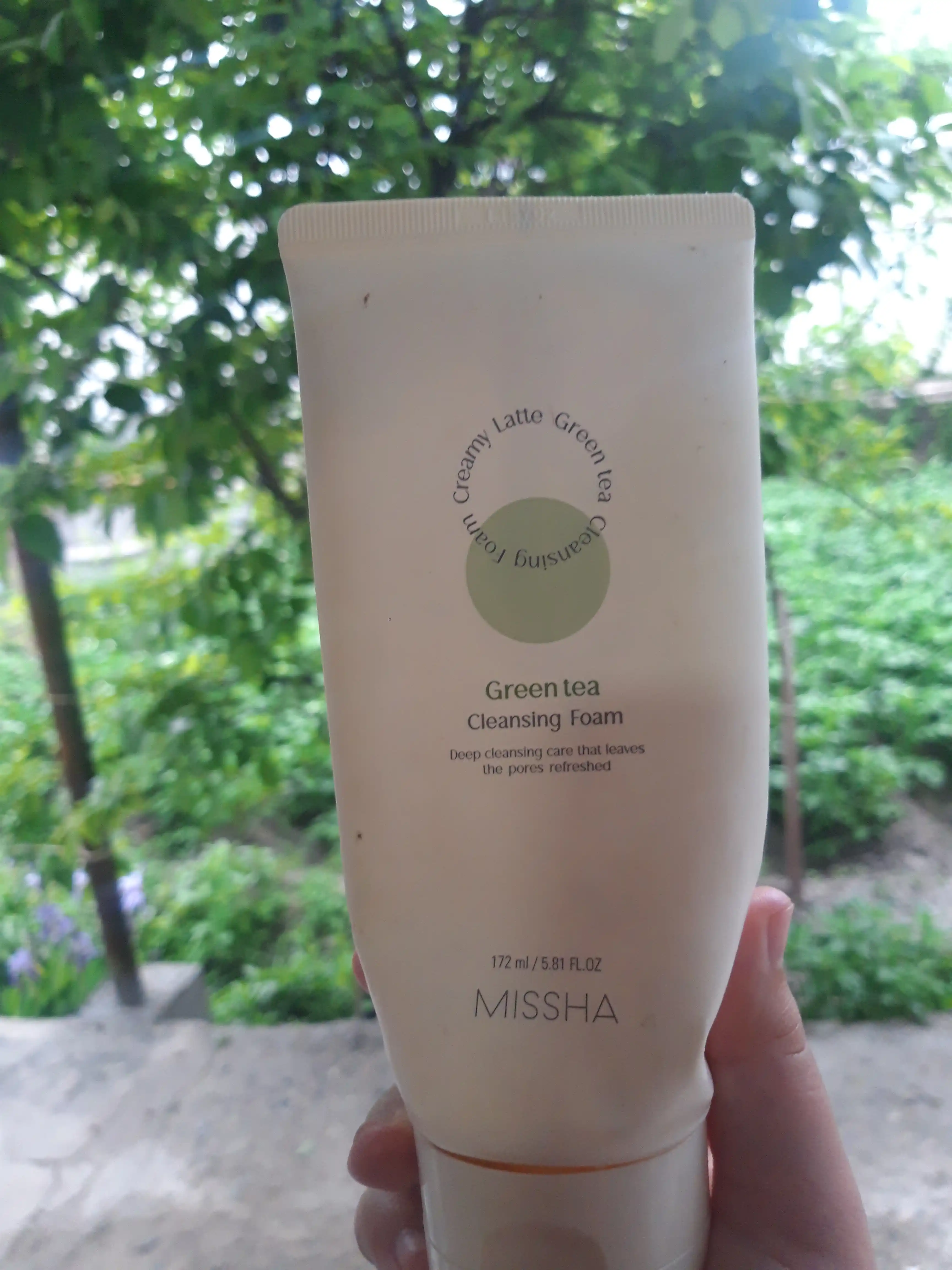 Пенка для умывания MISSHA CREAMY LATTE GREEN TEA CLEANSING FOAM, 172 мл