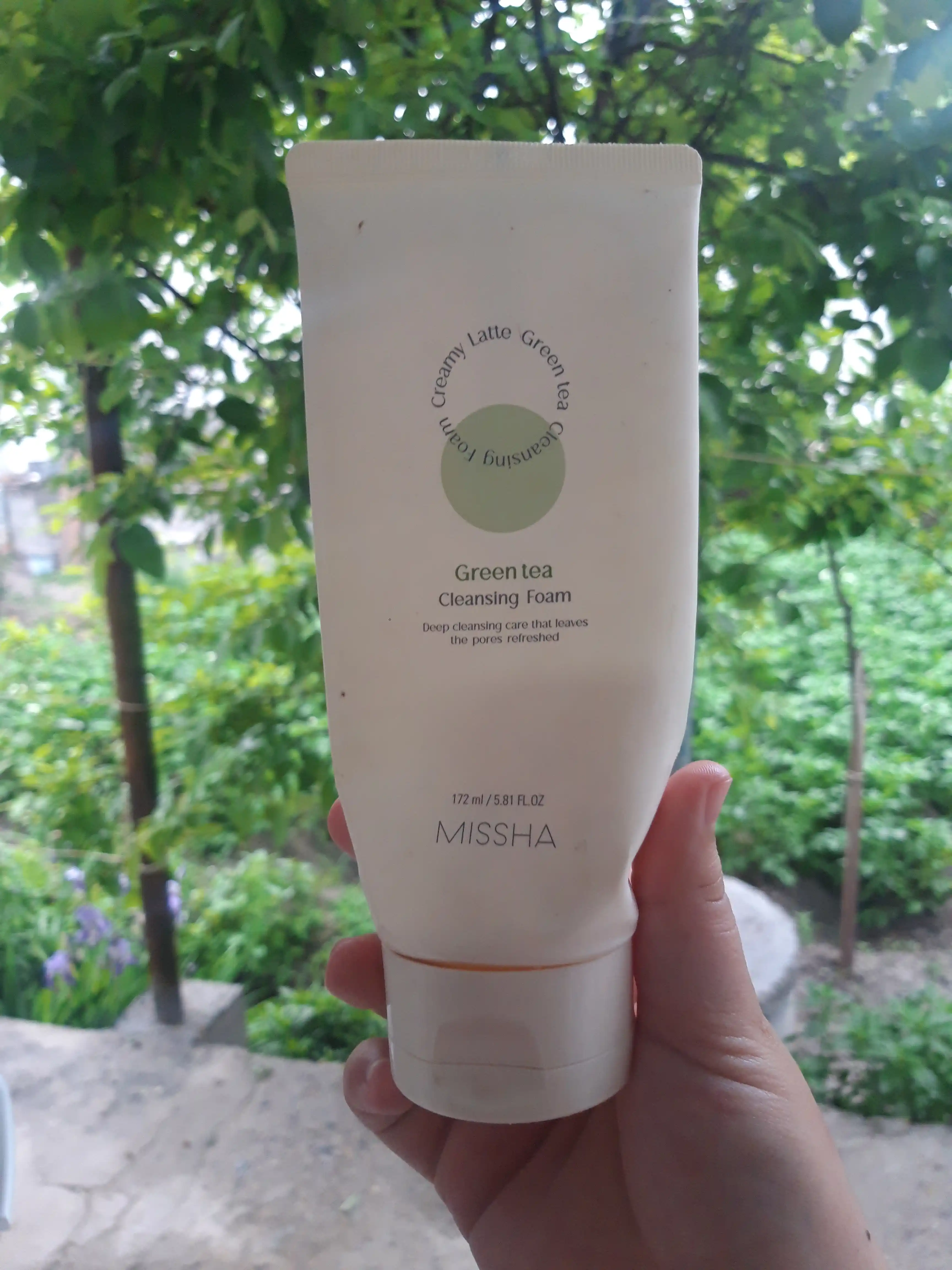 Пенка для умывания MISSHA CREAMY LATTE GREEN TEA CLEANSING FOAM, 172 мл
