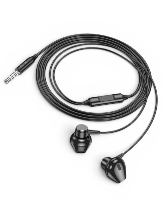 Simli naushnik Hoco M125, 3.5 mm AUX, mikrofon, yarim ichki, 14 mm dinamik, 1.2 m kabel