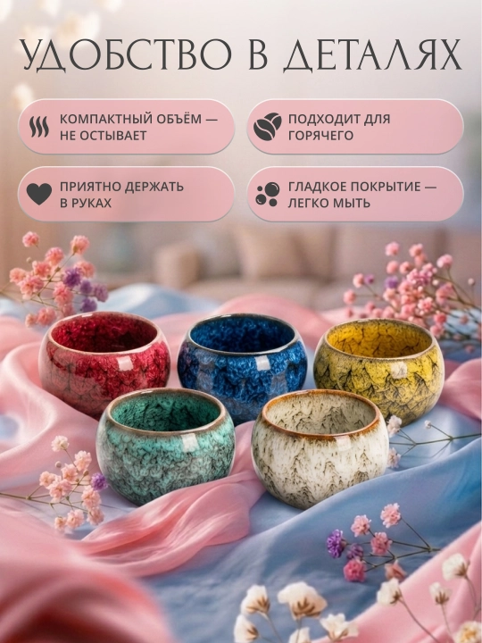 Keramik krujka, choy uchun krujka, ona uchun sovg‘a, ona va buvi uchun krujka