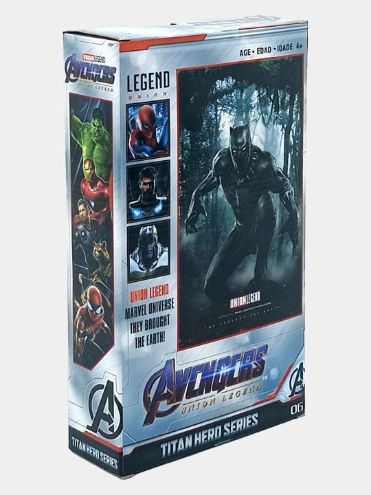 Qora Pantera Titan Hero Series figurasi chiroq va ovoz bilan