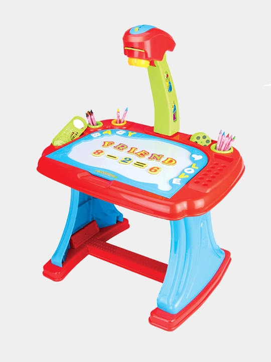 Детский столик-проектор TENOYA Learning Easel (84 предмета)