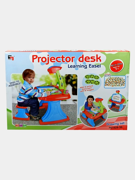 Детский столик-проектор TENOYA Learning Easel (84 предмета)