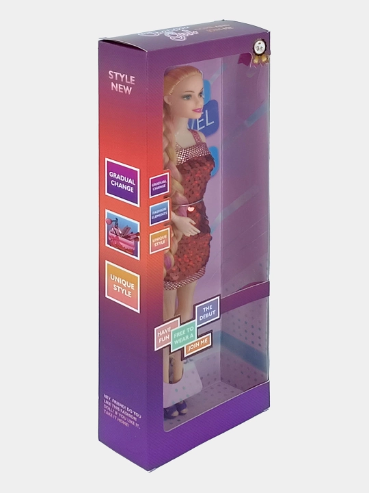 Charm Girl "My Style" qo'g'irchog'i pullikli ko'ylak va aksessuarlar bilan (NO.E025)