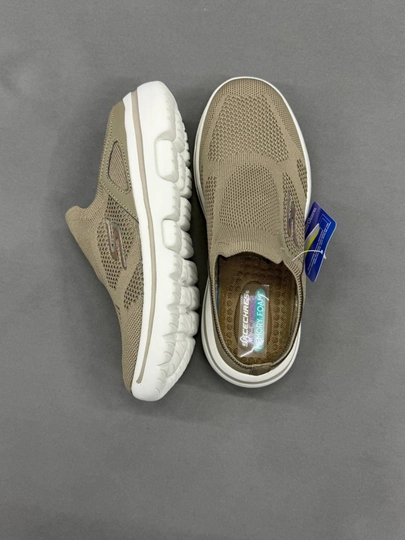 Женские кроссовки Skechers slip-on, размер 36–40, Вьетнам — ABUS-SKECHERSQIZLARUCHUN235-БЕЖЕВ-37