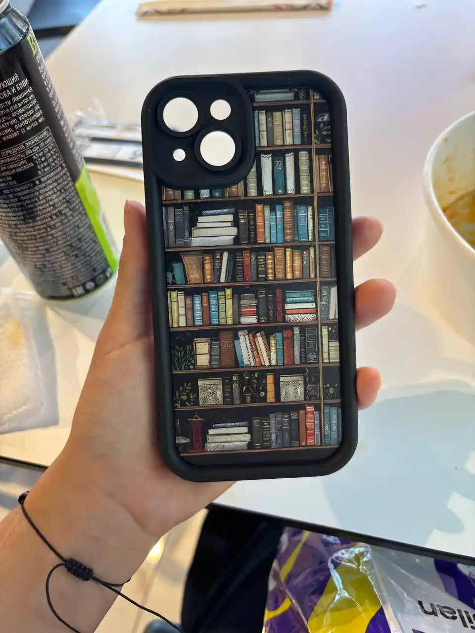 Чехол для Iphone 16, 15, 14, 13, 12, 11, с дизайном книжной полки