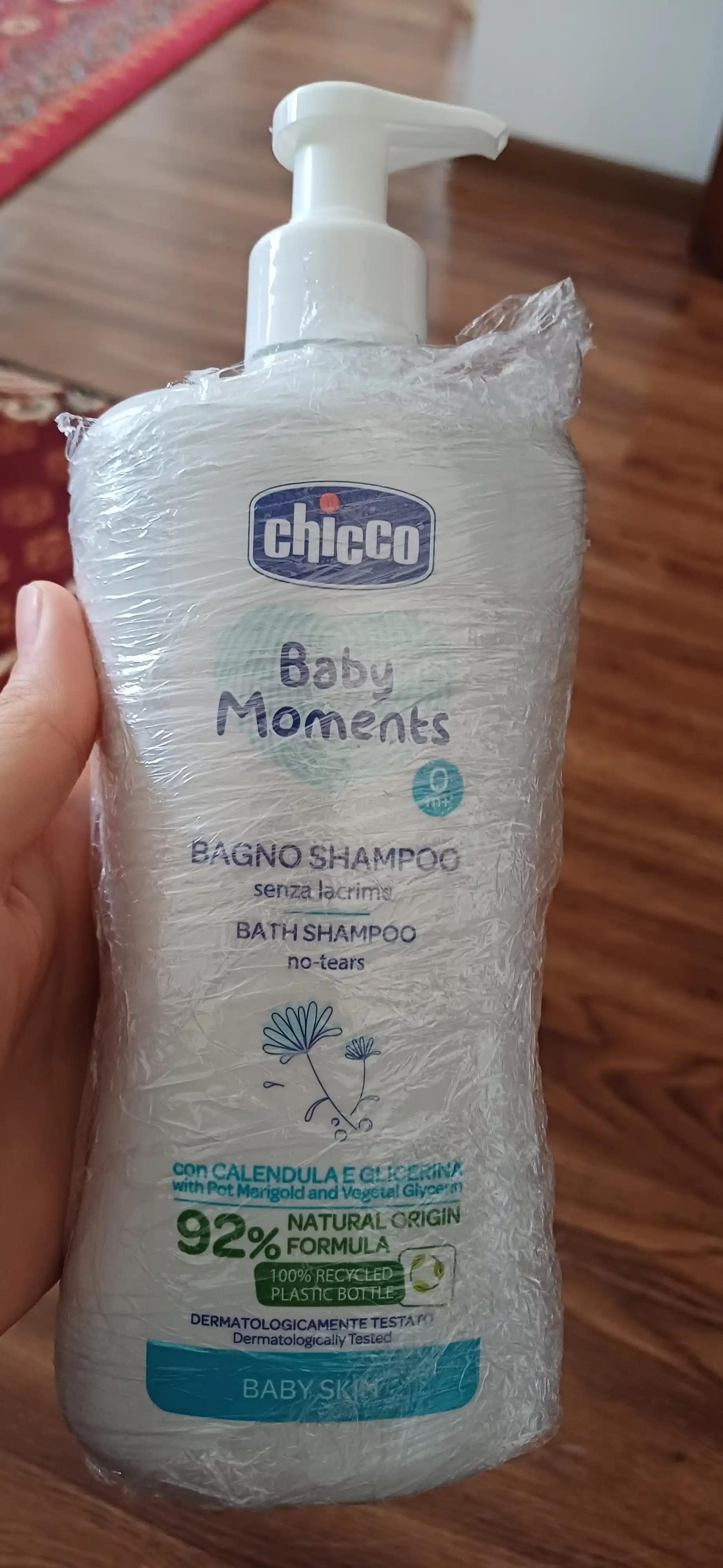 Пена-шампунь "Без слез" Chicco Baby Moments, 0 м+, 500 мл