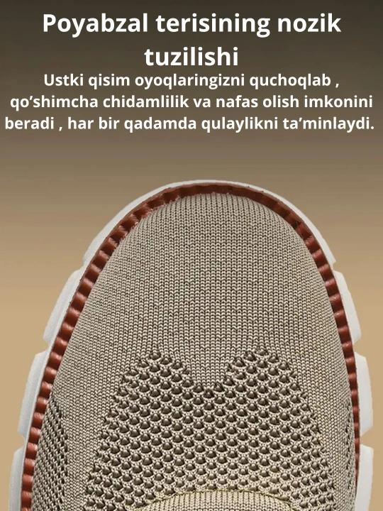 Bahor va yoz uchun erkaklar kundalik krossovkalari, engil va qulay