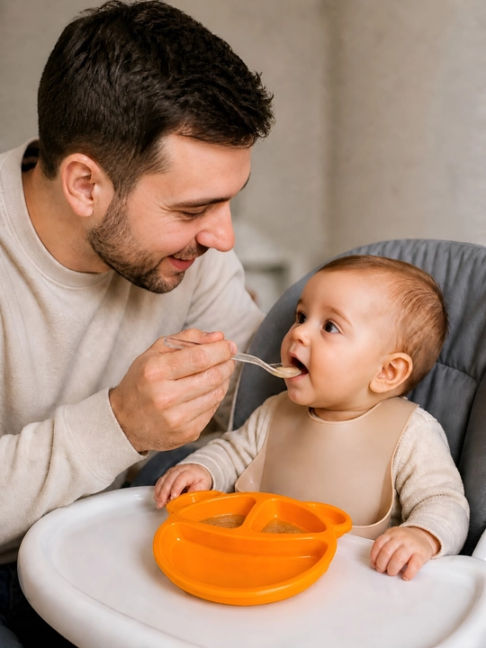 BPA FREE plastikdan tayyorlangan bolalar likopchasi, qo‘shimcha ovqat, kichkintoylar uchun idish-tovoqlar, bo‘tqa va pyure