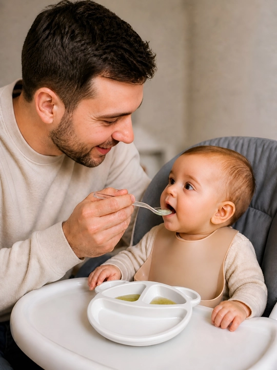 BPA FREE plastikdan tayyorlangan bolalar likopchasi, qo‘shimcha ovqat, kichkintoylar uchun idish-tovoqlar, bo‘tqa va pyure