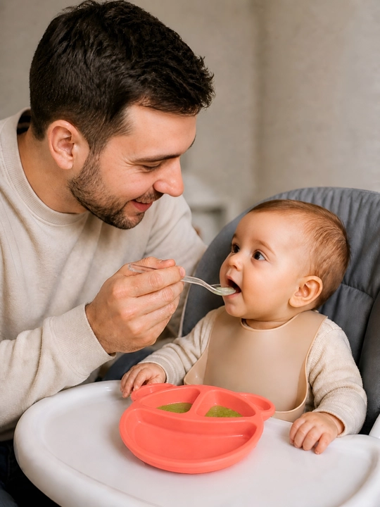 BPA FREE plastikdan tayyorlangan bolalar likopchasi, qo‘shimcha ovqat, kichkintoylar uchun idish-tovoqlar, bo‘tqa va pyure