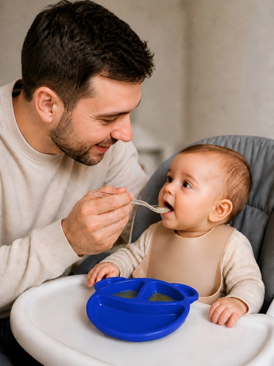 BPA FREE plastikdan tayyorlangan bolalar likopchasi, qo‘shimcha ovqat, kichkintoylar uchun idish-tovoqlar, bo‘tqa va pyure