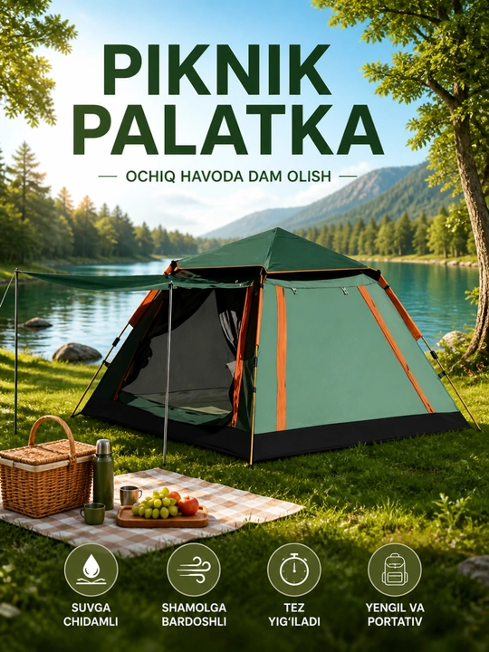 Sayyohlik chodiri, ko‘chma kemping chodiri - 