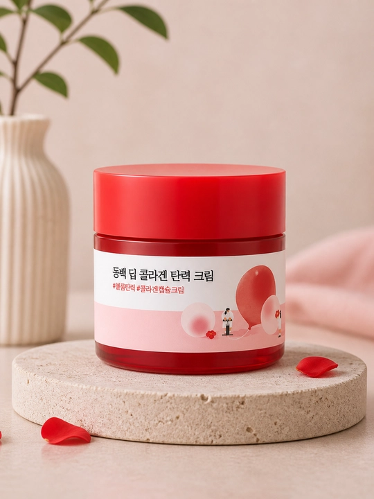 ROUND LAB Camellia Deep Collagen Firming Cream mustahkamlovchi krem - 