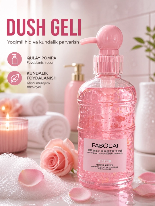 FABOL’AI xushbo‘y dush geli, kundalik foydalanish uchun, 500 ml